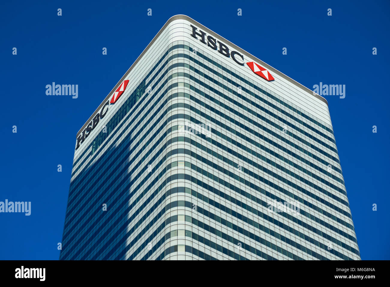 HSBC Tower in Canary Wharf, London England Vereinigtes Königreich Stockfoto