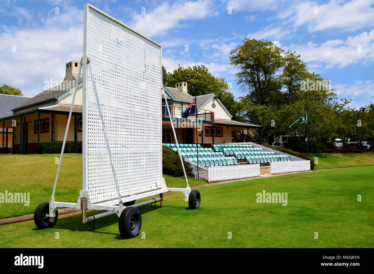 Bradman Oval Cricket Pavilion Bowral NSW Australien Stockfoto