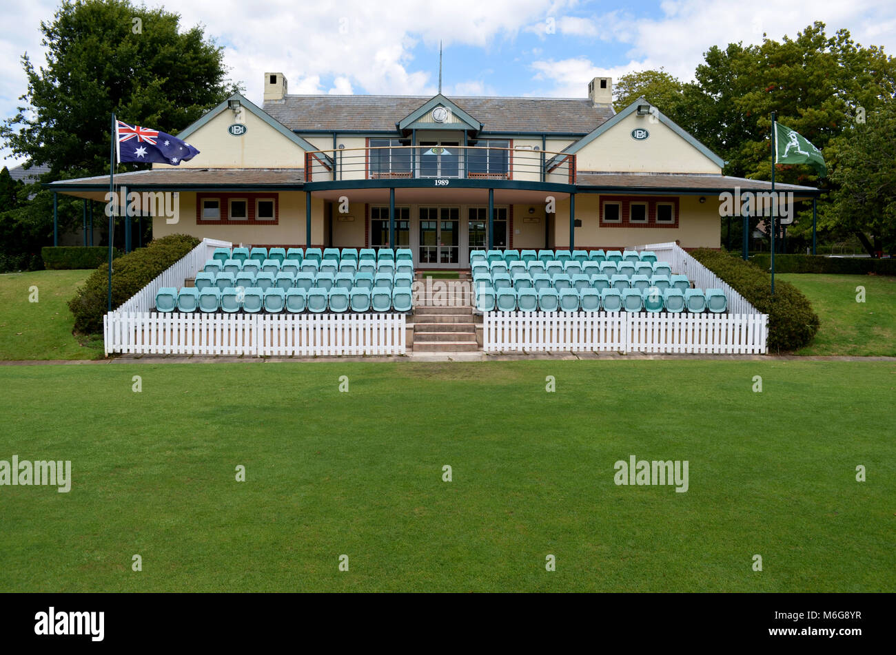 Bradman Oval Cricket Pavilion Bowral NSW Australien Stockfoto