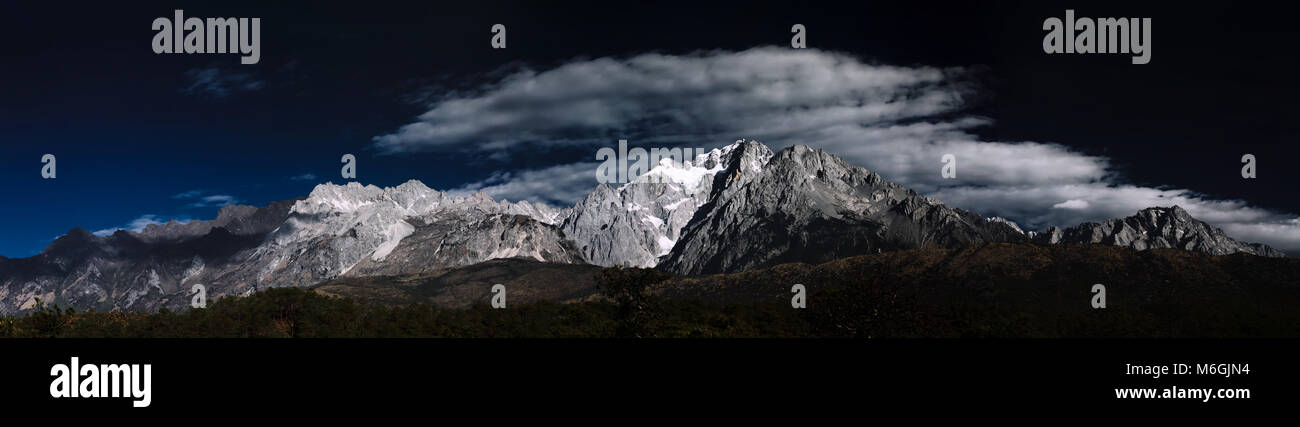 Yulong Snow Mountain, Lijiang, Yunnan, China Stockfoto