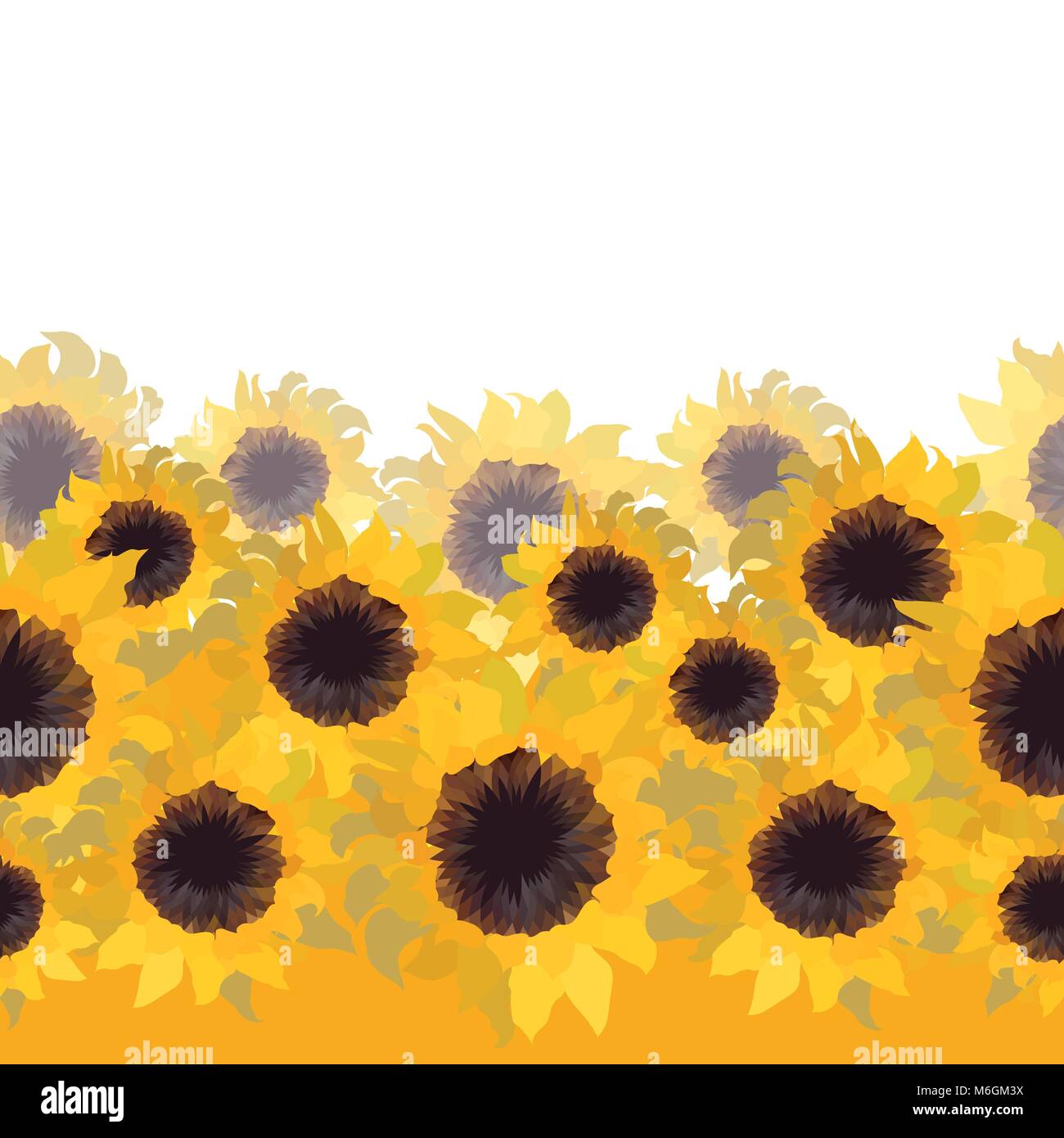Sonnenblume Blume nahtlose Hintergrund Stock Vektor
