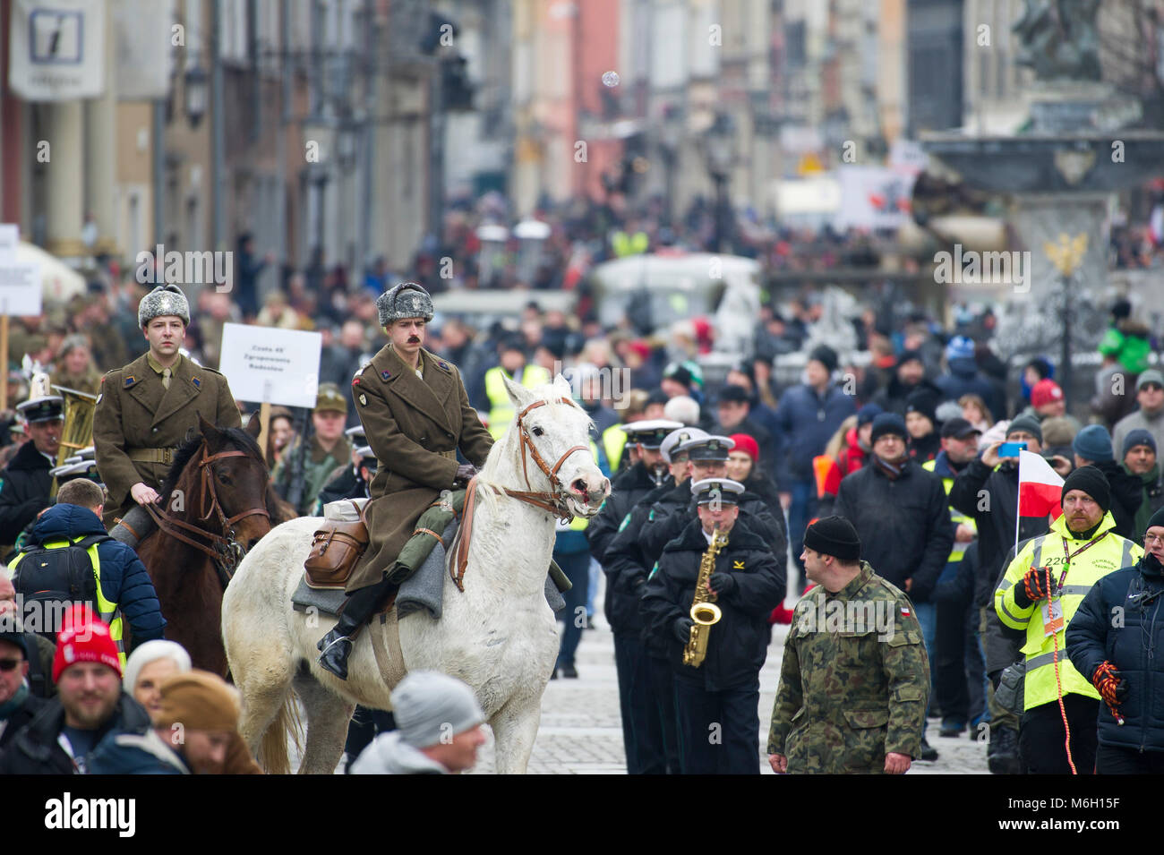 IV. Nationalen Defilade des Speichers der Verflucht Soldaten in Danzig, Polen. 4. März 2018 © wojciech Strozyk/Alamy leben Nachrichten Stockfoto