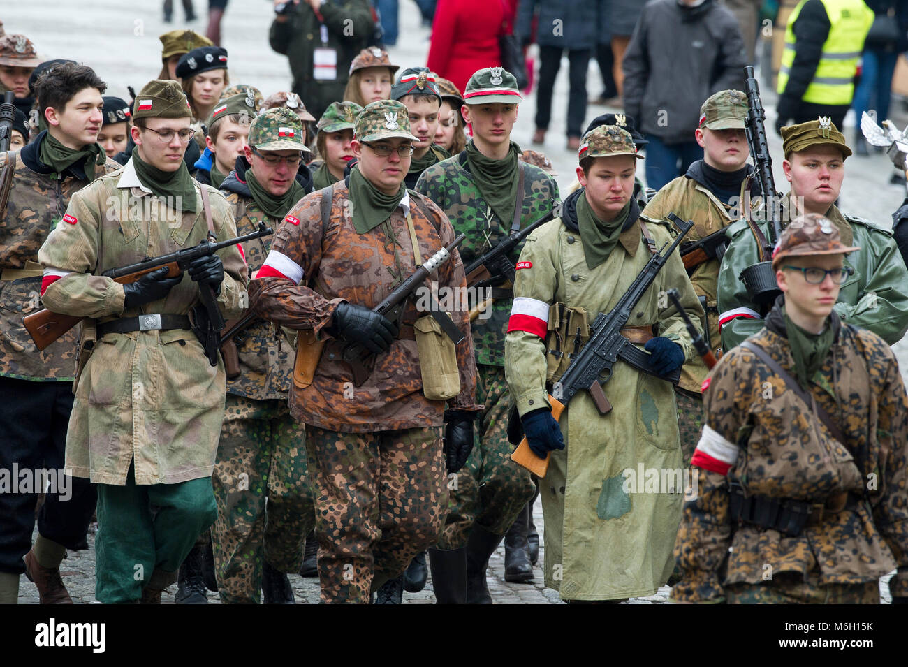 IV. Nationalen Defilade des Speichers der Verflucht Soldaten in Danzig, Polen. 4. März 2018 © wojciech Strozyk/Alamy leben Nachrichten Stockfoto