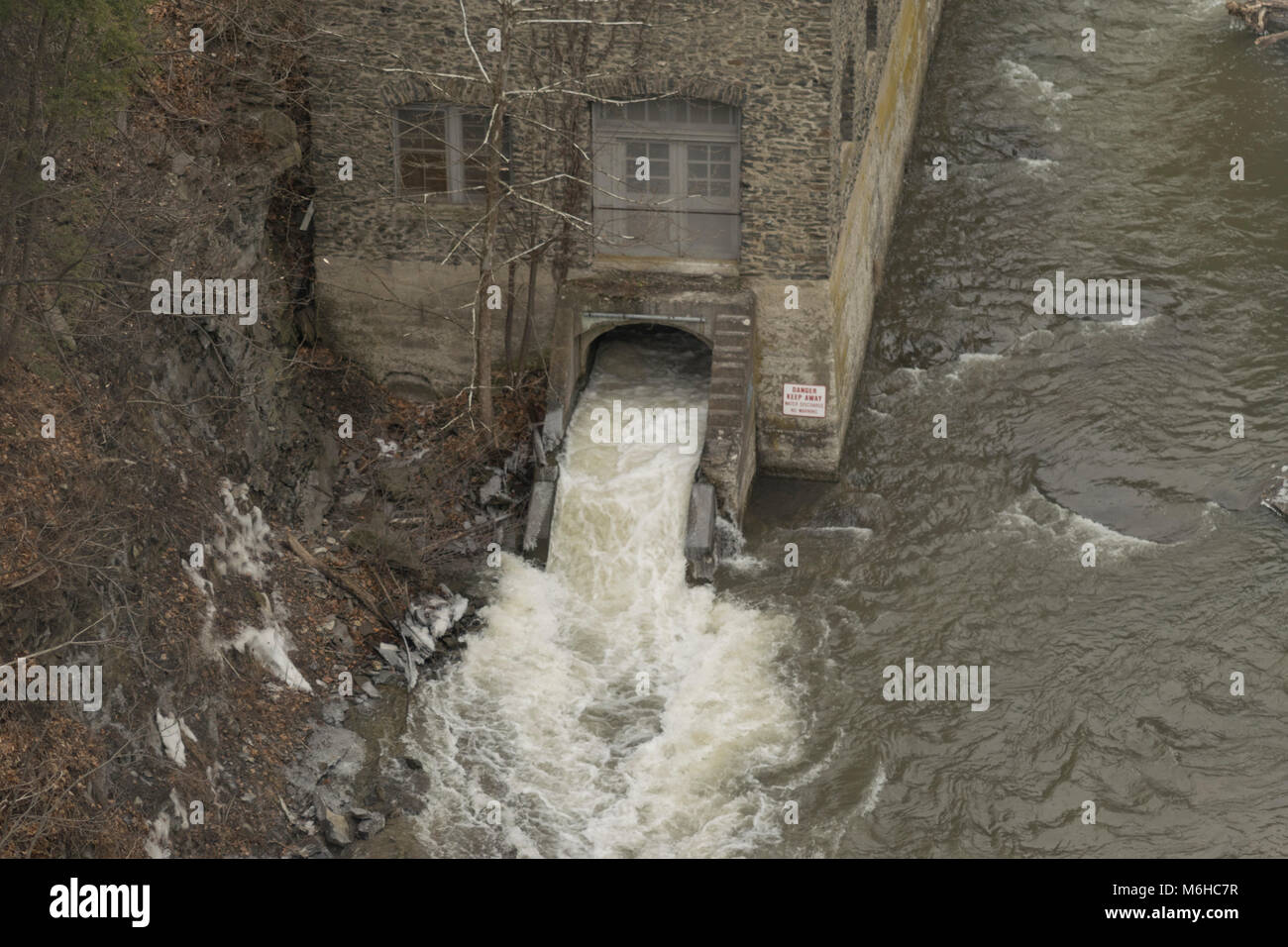 Cornell Wasserkraftwerk, Ithaca NY Stockfoto