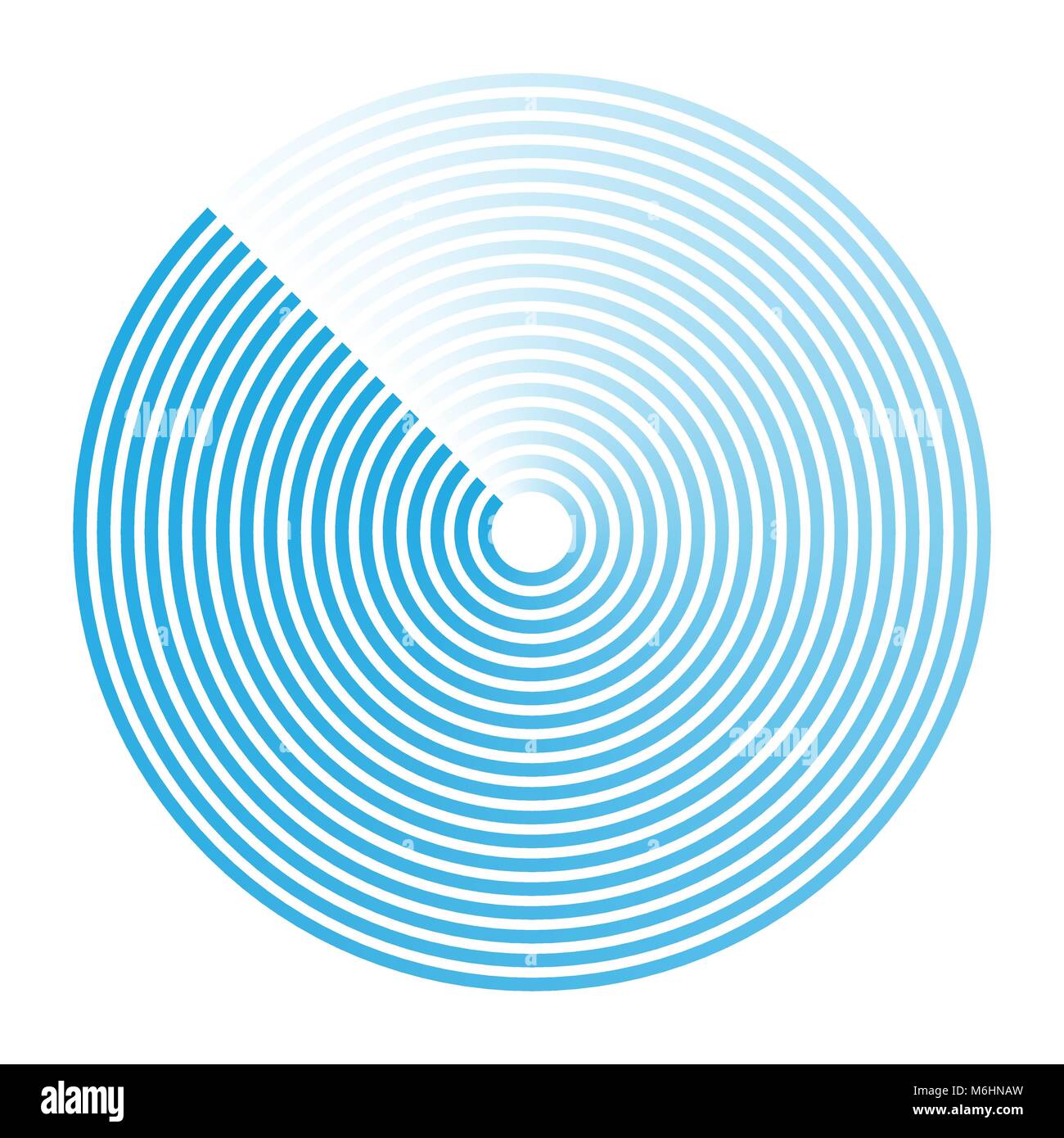 Radar abstrakte Symbol Symbol logo Vector Illustration Stock Vektor