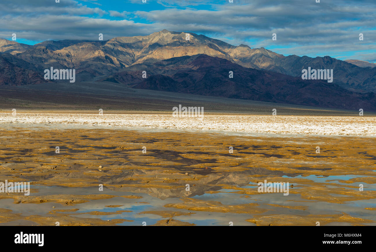 Salt Creek, Wildrose Peak, Death Valley National Park, Kalifornien Stockfoto