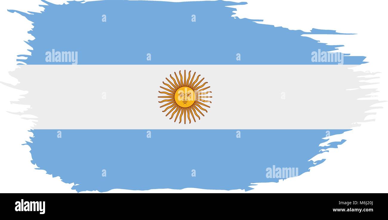 Argentinien Flagge, Vektor, Abbildung Stock Vektor