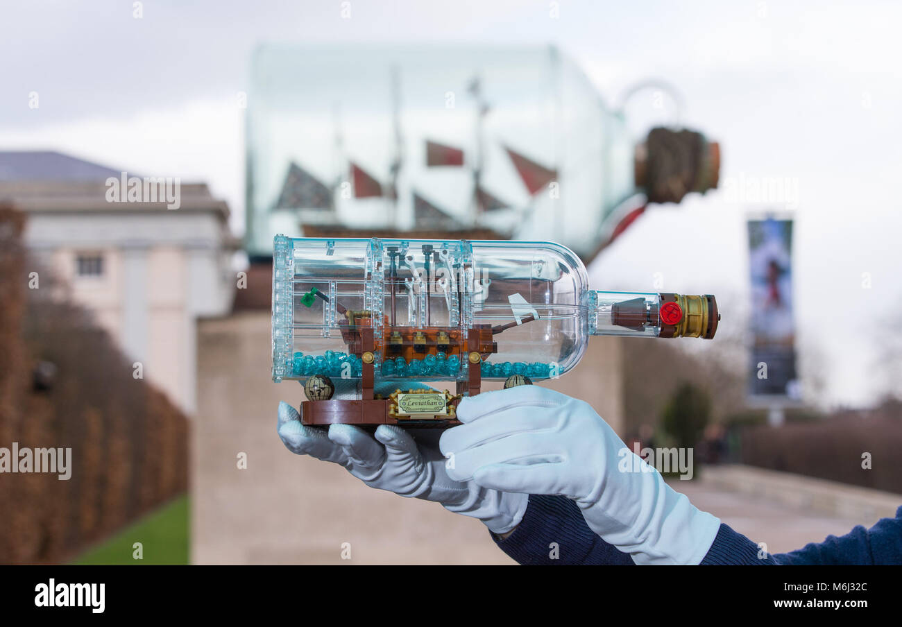 Neue Lego Ideen Schiff In Der Flasche Neben Größte Schiff