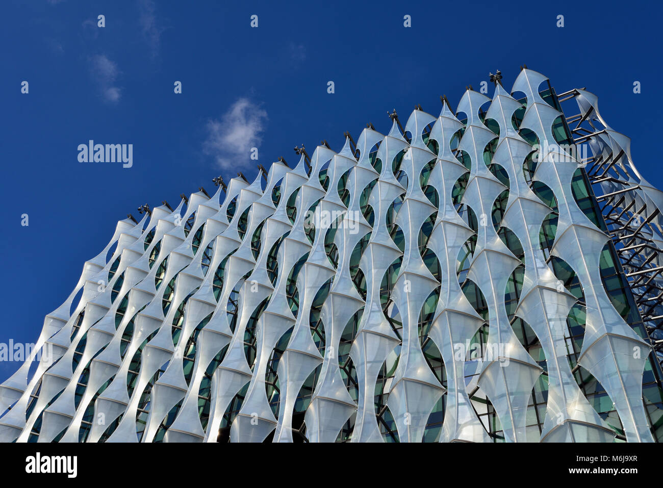 Botschaft der Vereinigten Staaten von Amerika (USA), Nine Elms Lane, Wandsworth, London, Vereinigtes Königreich Stockfoto