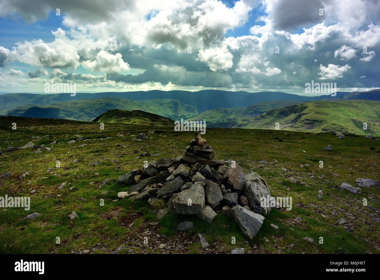 Sonnenlicht auf der Patterdale gemeinsamen Stockfoto