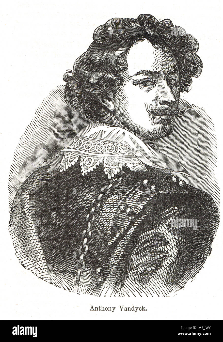 Anthony van Dyck, flämischer Barock artist, führenden Hofmaler in England (1599-1641) Stockfoto