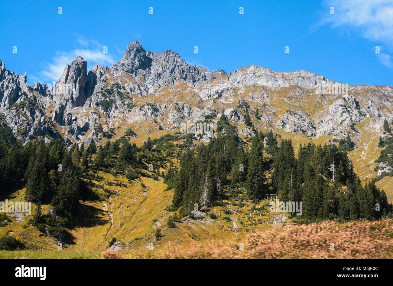 Die Europäischen Alpen, Vorarlberg, Österreich Stockfoto
