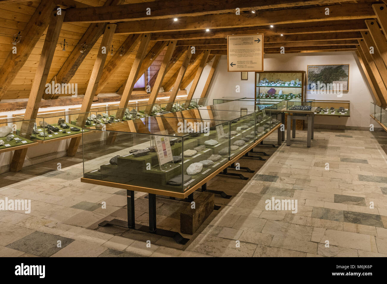 Südtiroler Bergbaumuseum. Die Mine in Betrieb Ridanna-Monteneve wurde für 800 Jahre. Tal (ridnaun Ridnaun) in Südtirol, Italien Stockfoto