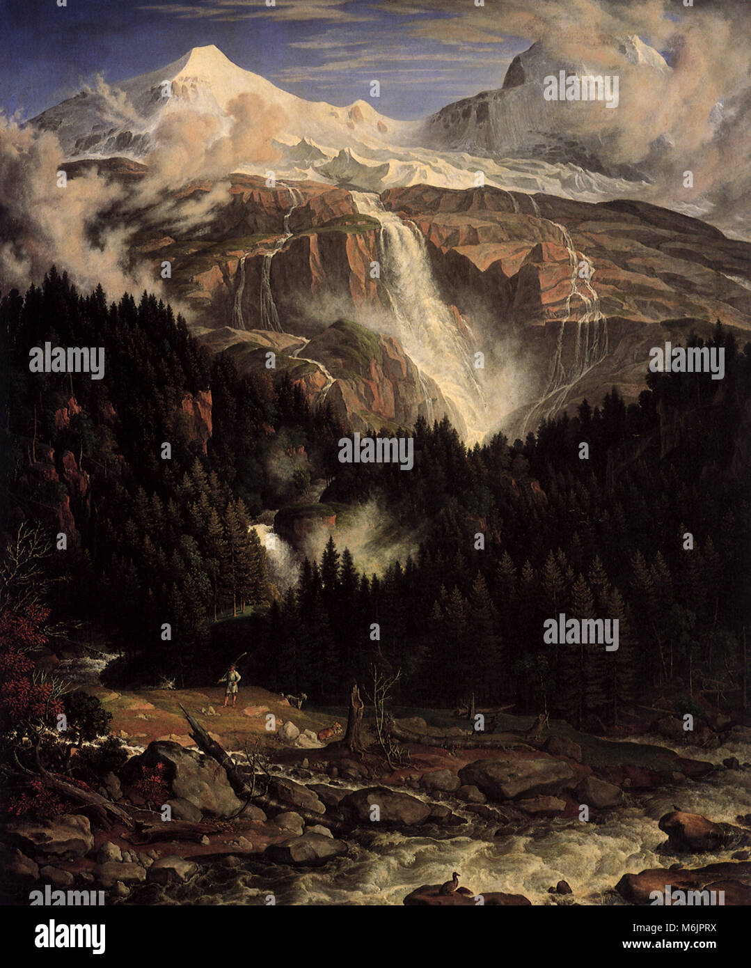 Die Schmadribach Wasserfall, Koch, Joseph Anton, 1822. Stockfoto