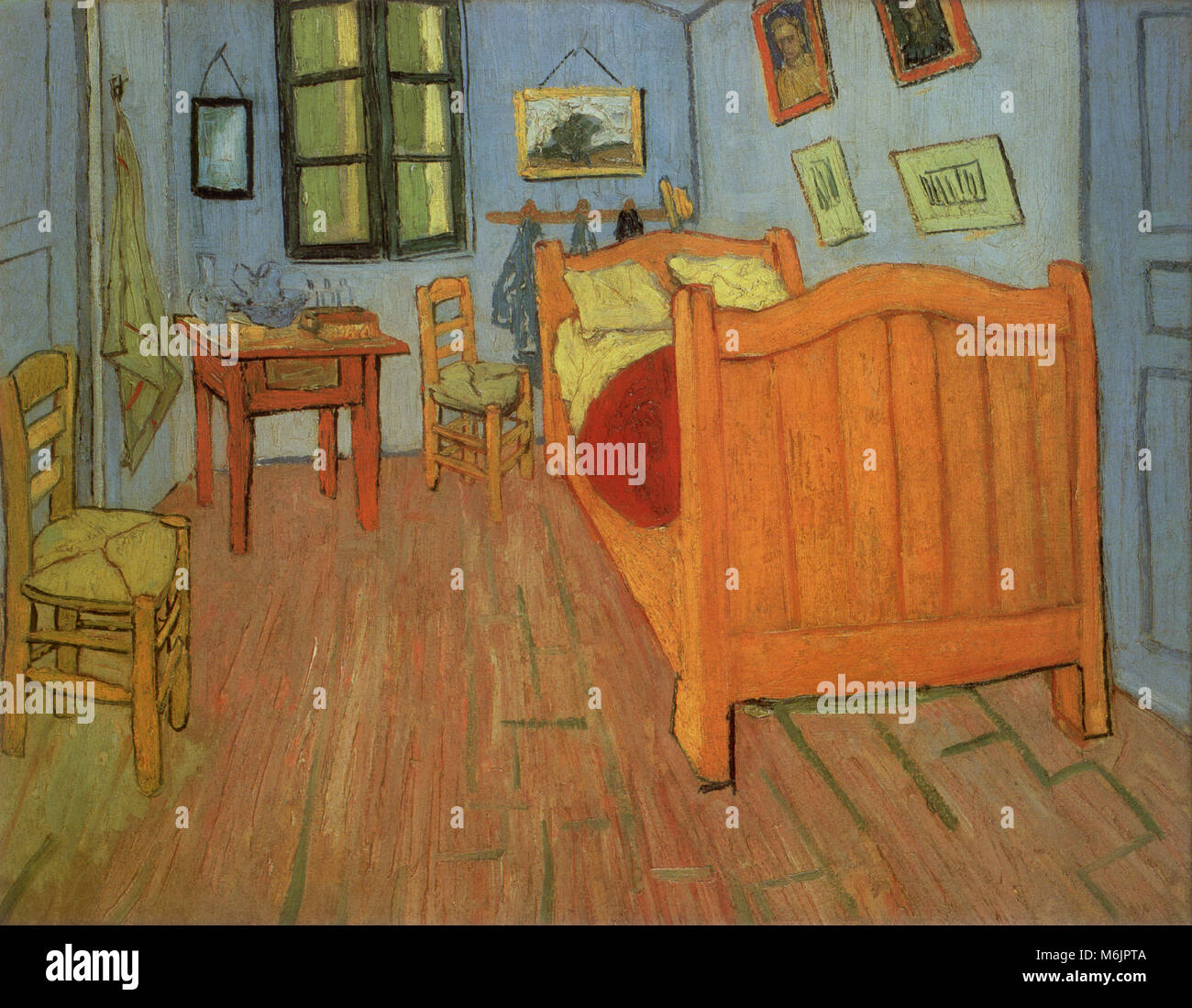 Van Goghs Schlafzimmer, Van Gogh, Vincent Willem, 1888. Stockfoto
