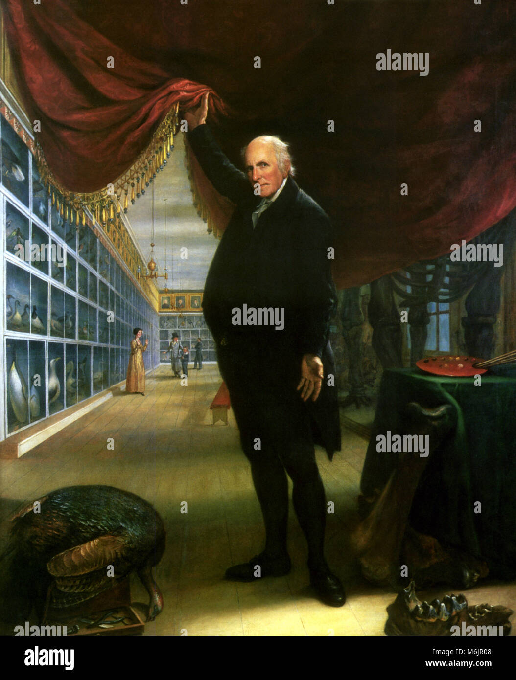 Den Künstler in seinem Museum, Charles Willson Peale,, 1822. Stockfoto