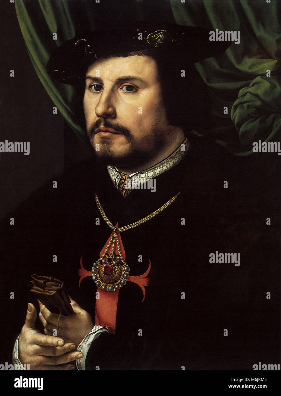 Porträt eines Mannes, GOSSAERT, Jan, 1530. Stockfoto