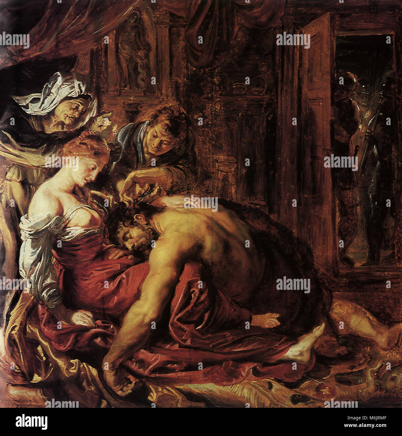 Samson und Delilah, Rubens, Peter Paul, 1609. Stockfoto