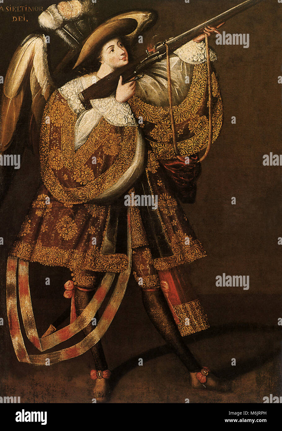 Asiël, die Angst vor Gott, der Meister des Calamarca, Freundeskreis, 1680. Stockfoto