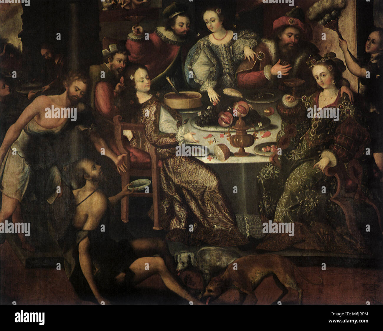 Parable of the rich man and lazarus Fotos und Bildmaterial in hoher