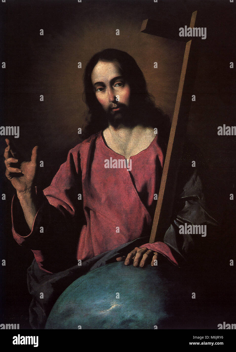Der Erretter Segen, Zurbaran, Francisco de, 1660. Stockfoto