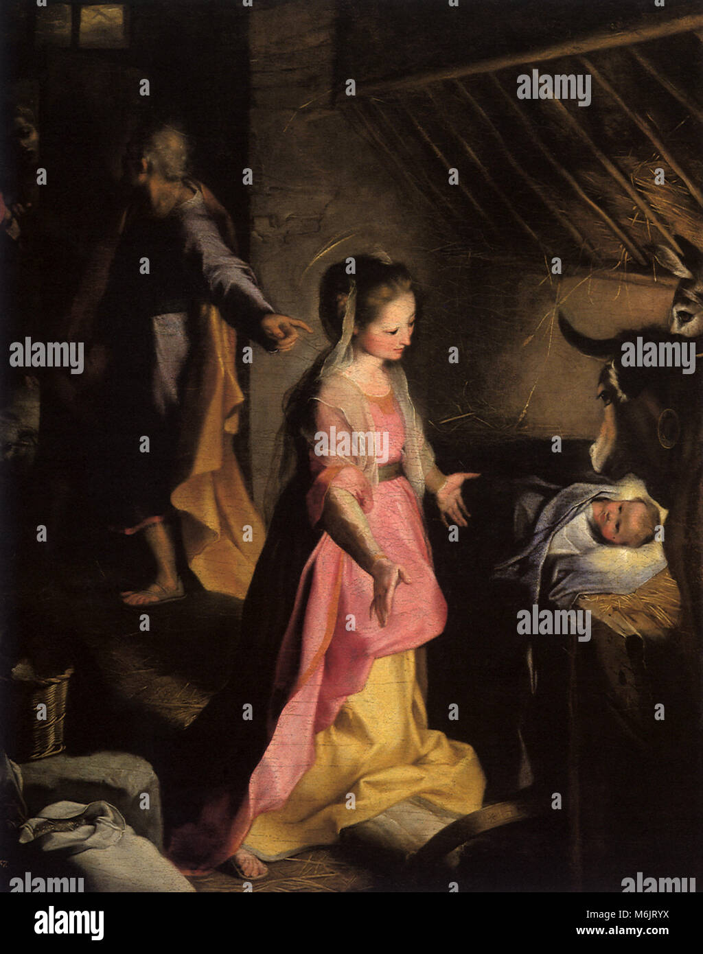 Die Geburt, Urbino, Fiori da oder Federico B, 1600. Stockfoto Die Geburt, Urbino, Fiori da oder Federico B, 1600. Stockfoto