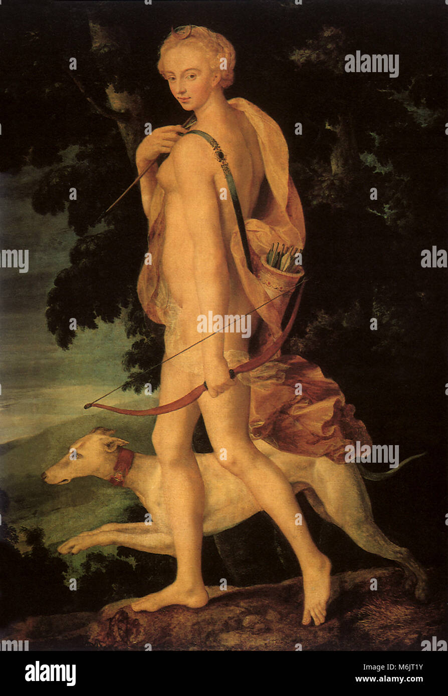 Diana die Jägerin, Schule von Fontainebleau, 1550. Stockfoto