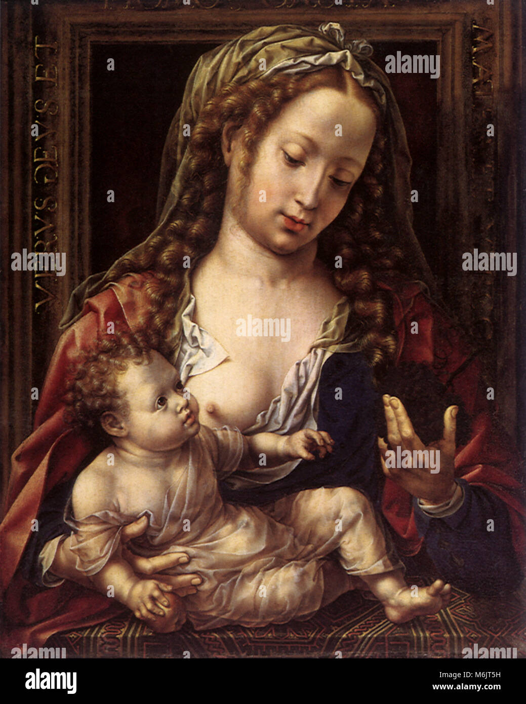 Madonna mit Kind, GOSSAERT, Jan, 1530. Stockfoto