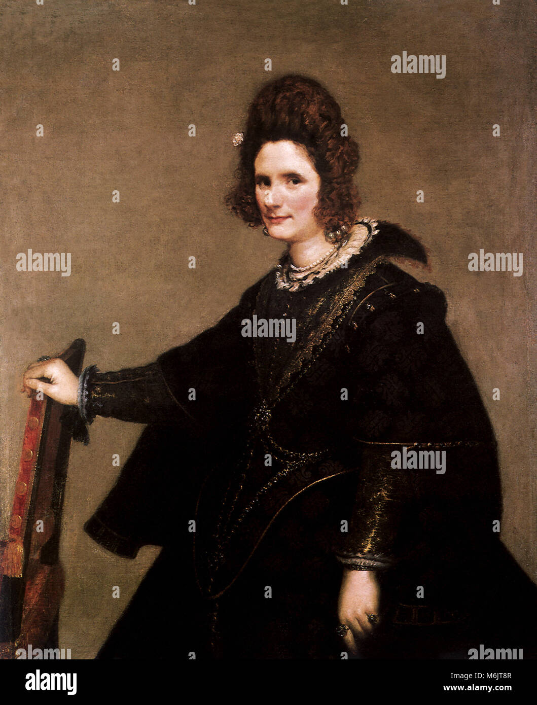 Bildnis einer Dame, VELAZQUEZ, Diego Rodriguez, 1632. Stockfoto