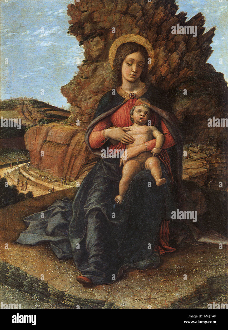 Madonna und Kind, Mantegna, Andrea, 1568. Stockfoto