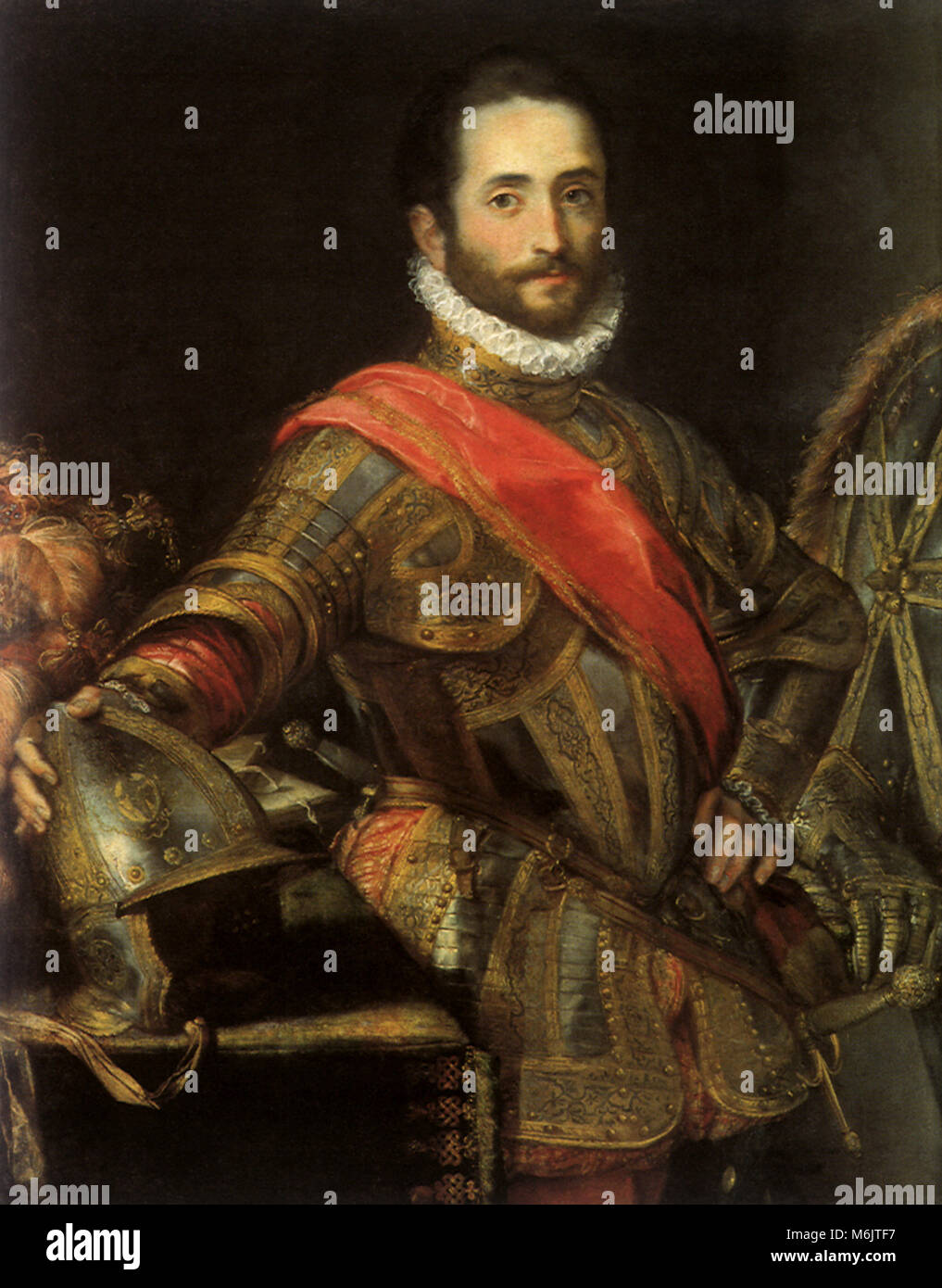 Portrait von Francesco Maria II. della Rovere 1560, Urbino, Fiori da oder Federico B, 1560. Stockfoto Portrait von Francesco Maria II. della Rovere 1560, Urbino, Fiori da oder Federico B, 1560. Stockfoto