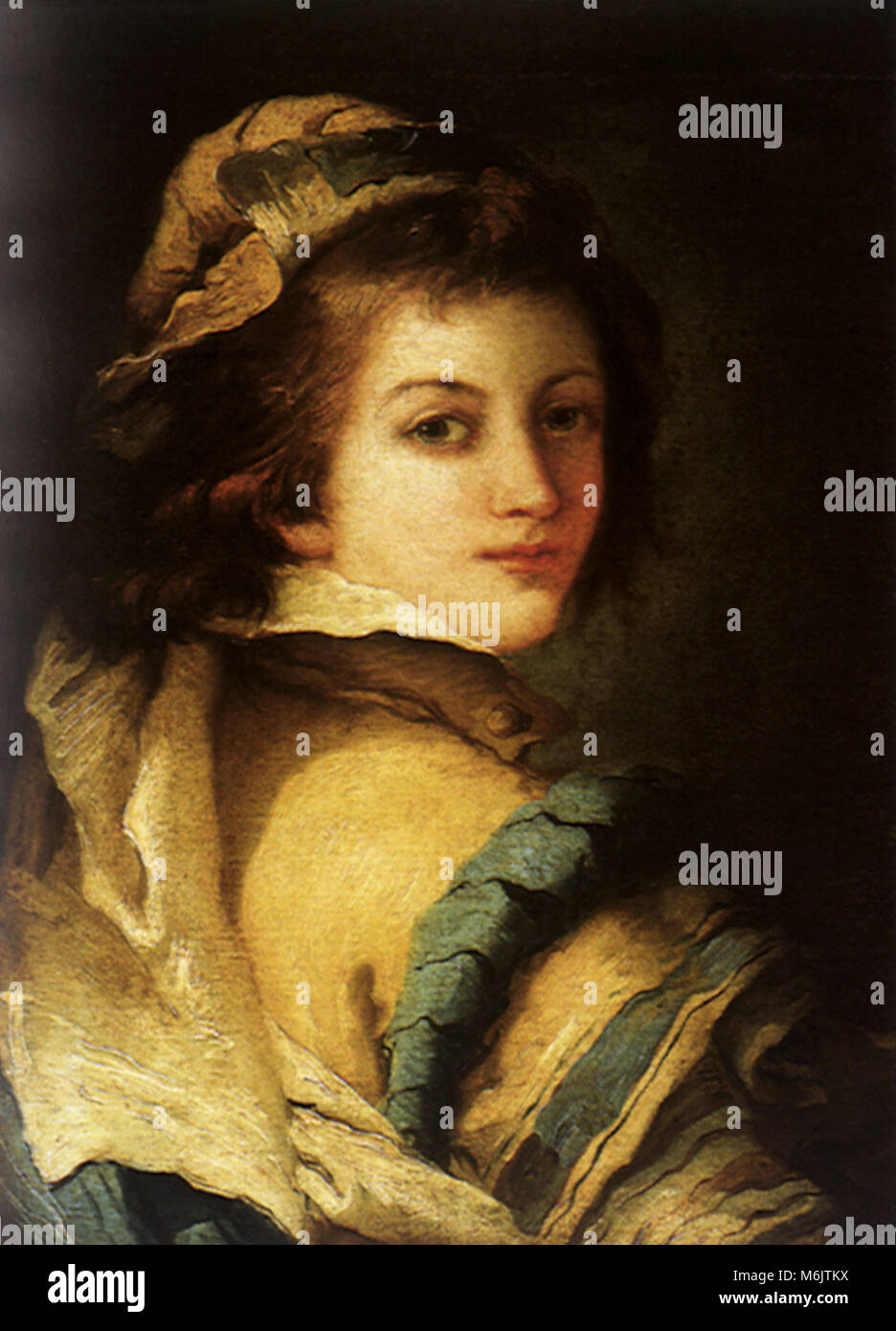 Porträt einer Seite Junge, Tiepolo, Domenico, 1780. Stockfoto