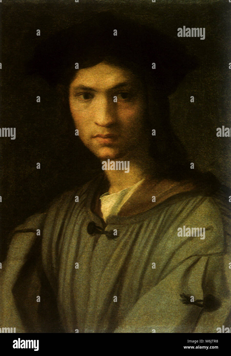Selbstportrait von Andrea del Sarto, Andrea del Sarto,, 1529. Stockfoto