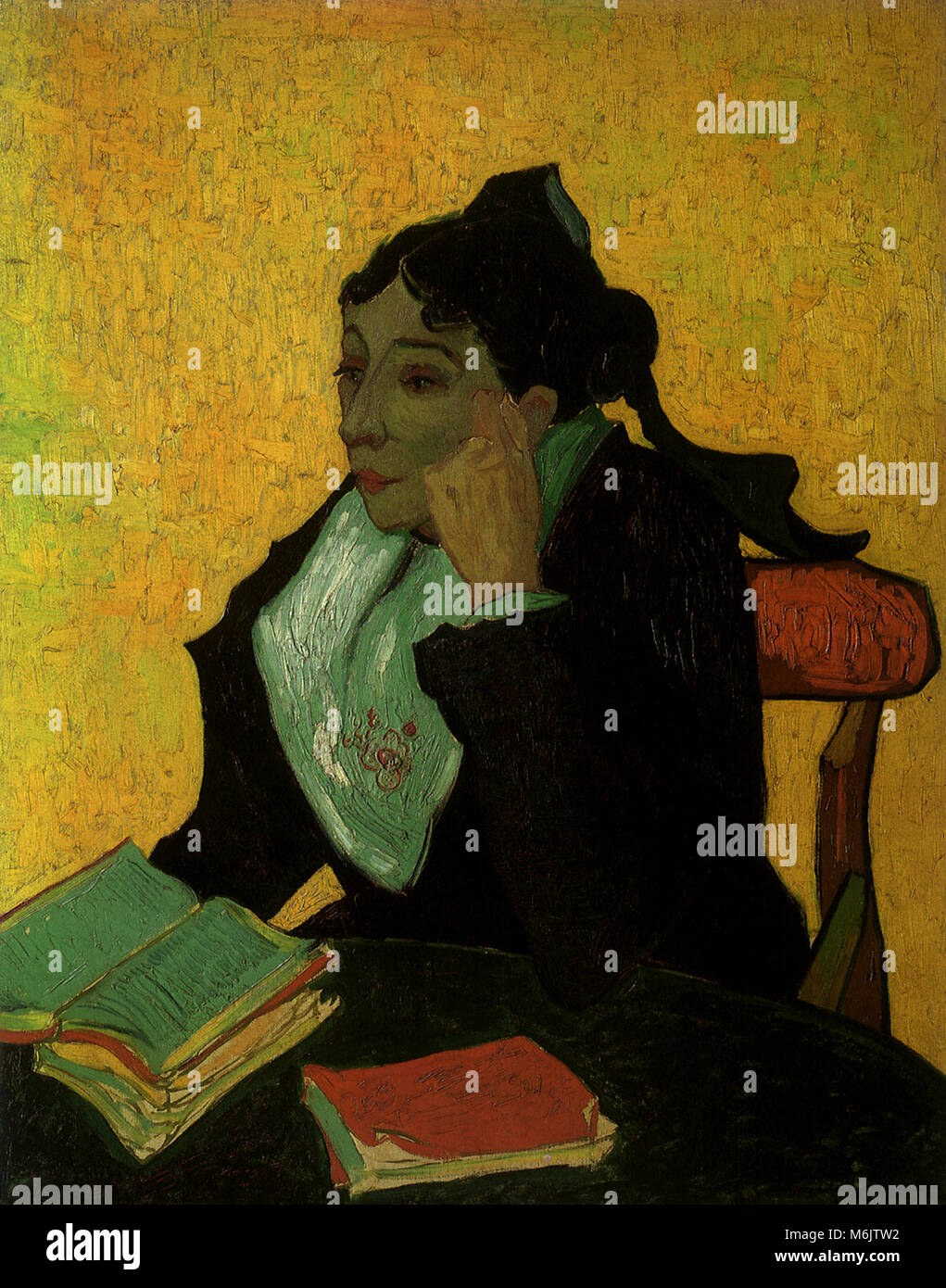L'Arlesienne: Madame Ginoux Joseph-Michel, Van Gogh, Vincent Willem, 1888. Stockfoto