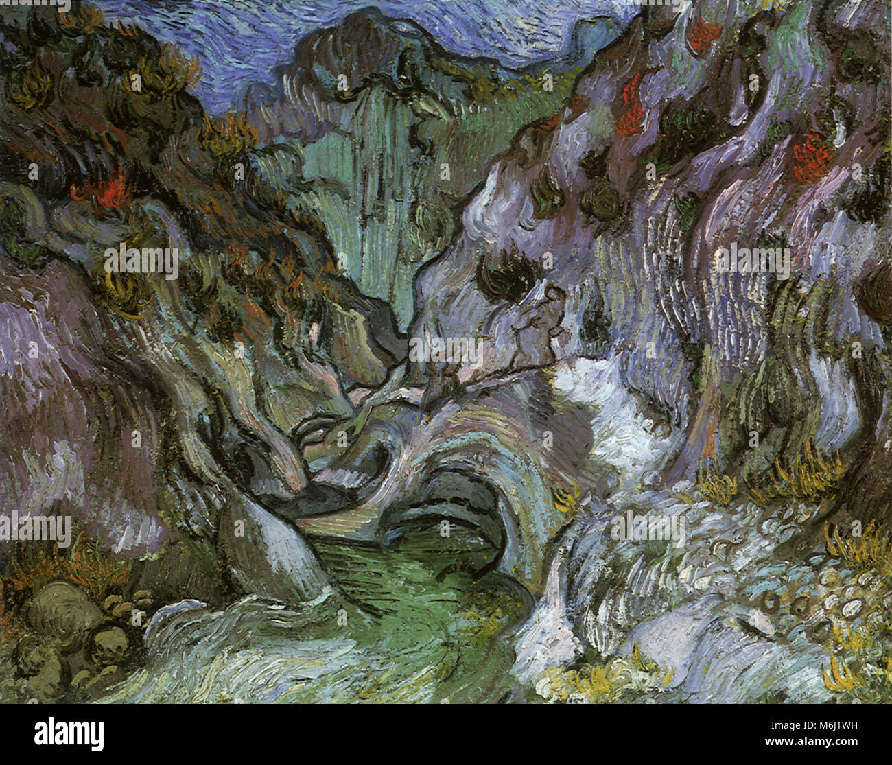 Schlucht, Van Gogh, Vincent Willem, 1889. Stockfoto