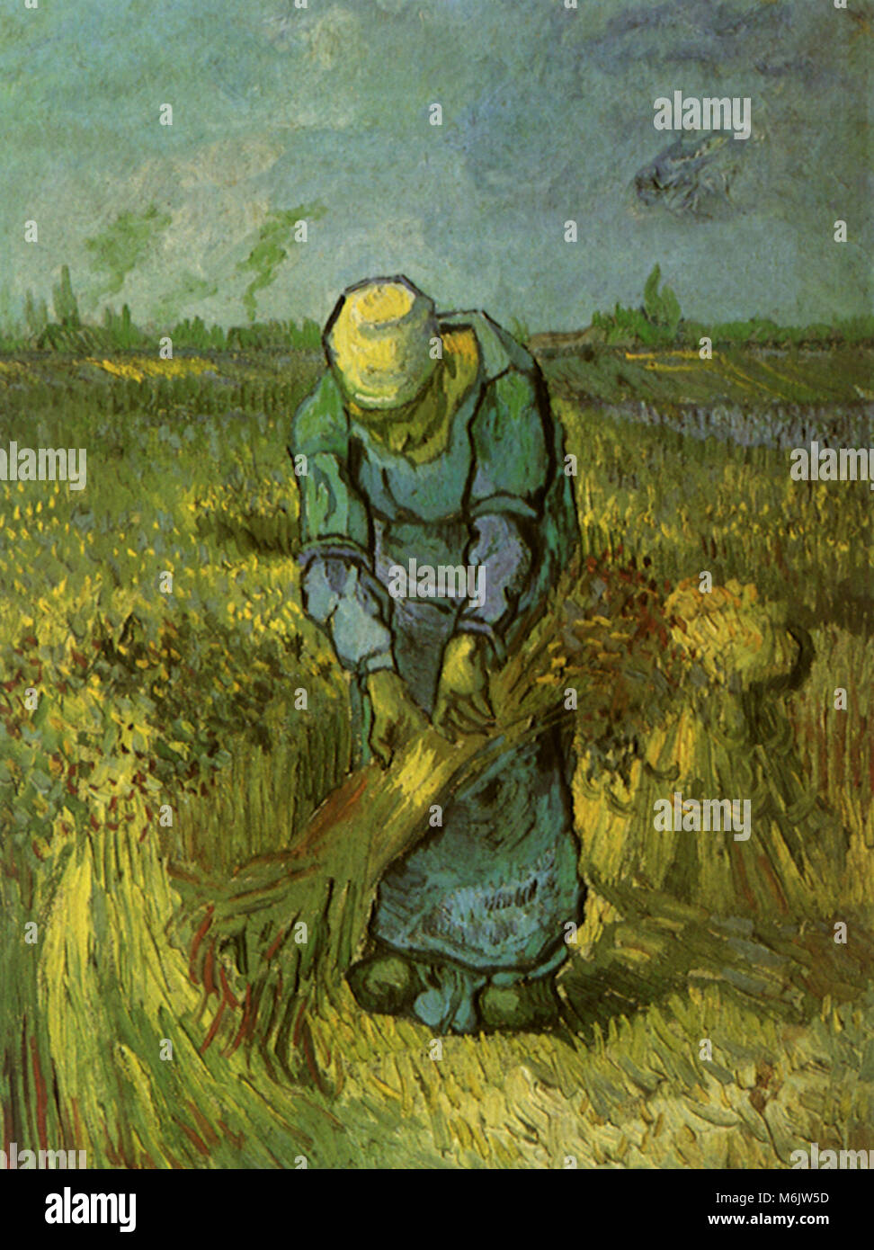 Bäuerin Garben, Van Gogh, Vincent Willem, 1889. Stockfoto
