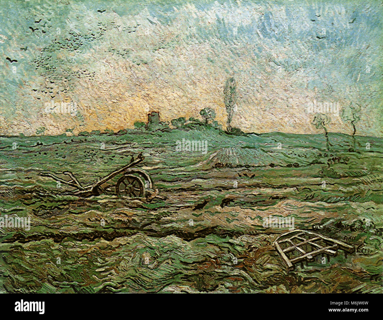 Der Pflug, Van Gogh, Vincent Willem, 1890. Stockfoto