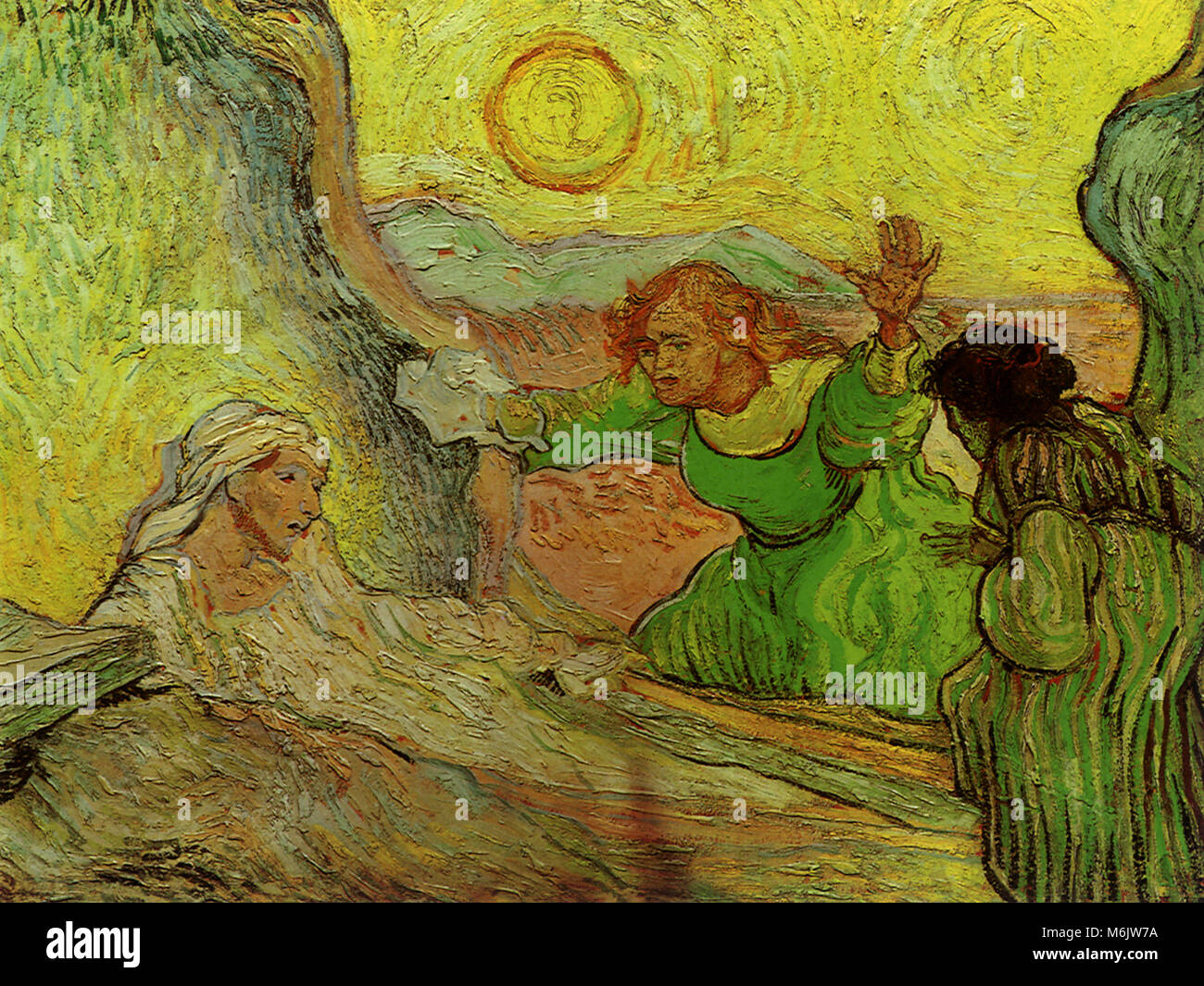 Die Auferweckung des Lazarus, Van Gogh, Vincent Willem, 1890. Stockfoto
