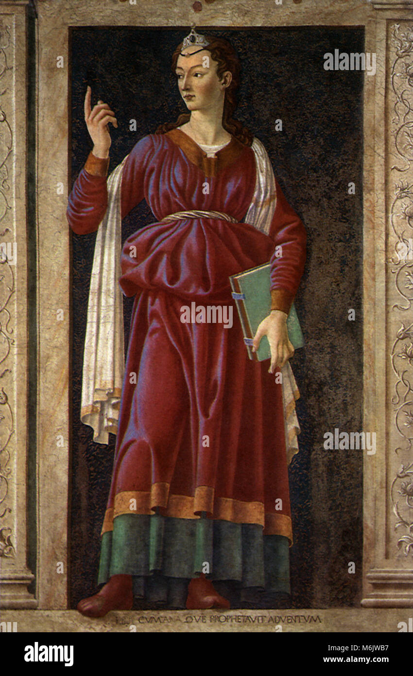 Die Cumean Sibyl, Andrea del Castagno,, 1451. Stockfoto