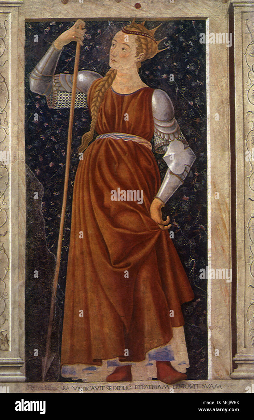 Königin Tomyris 1451, Andrea del Castagno,, 1451. Stockfoto