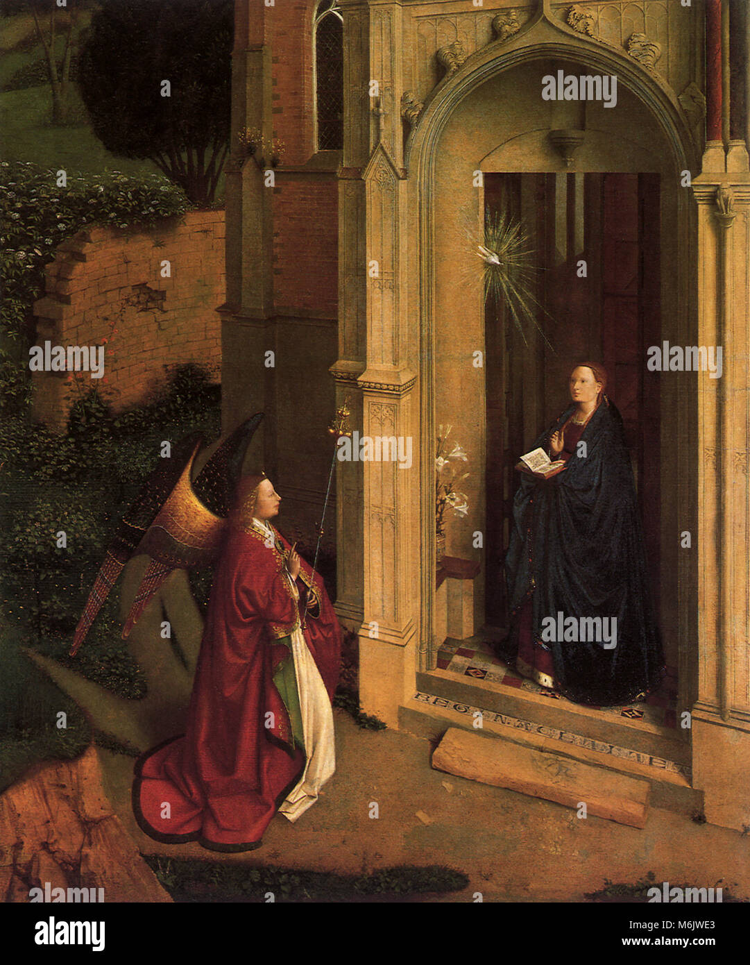 Die Verkündigung, Eyck, Jan van, 1440. Stockfoto