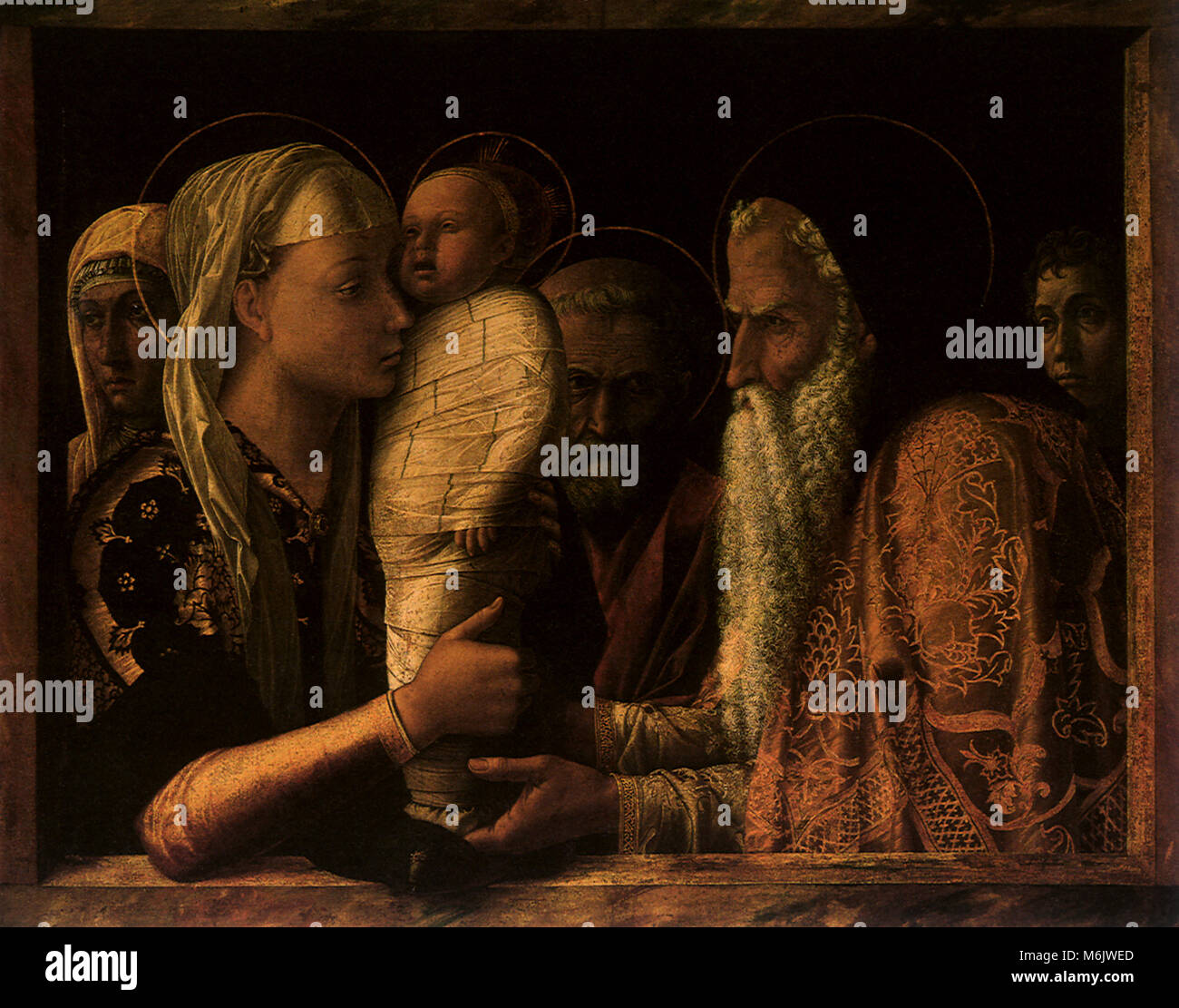 Die Darstellung Christi im Tempel, Mantegna, Andrea, 1480. Stockfoto