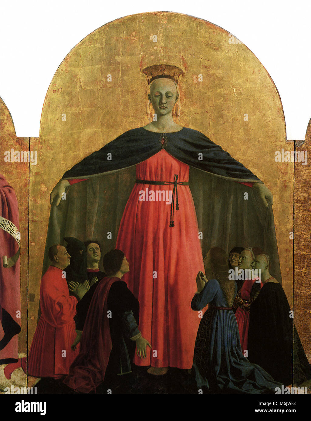 Madonna della Misericordia, Francesca, Piero della, 1450. Stockfoto