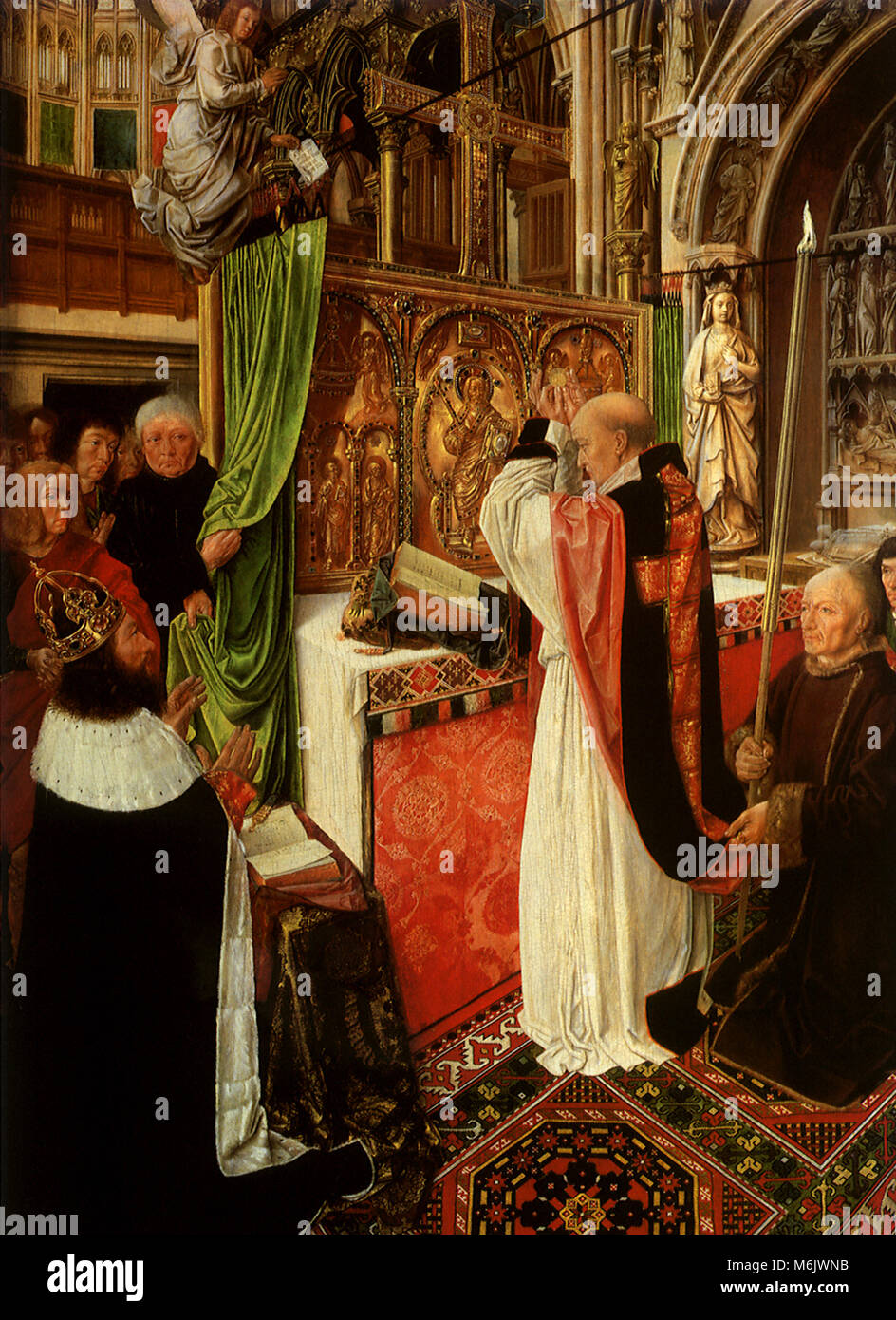 Masse von Saint Giles, der Meister des Saint Giles, 1485. Stockfoto