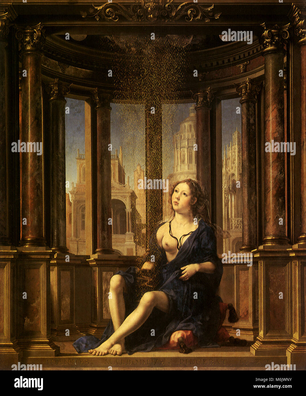 Danaë, GOSSAERT, Jan, 1527. Stockfoto