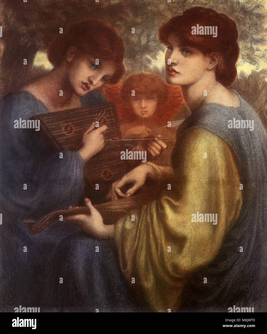 Die Laube Wiese, Rossetti, Gabriel Charles Ter, 1872. Stockfoto