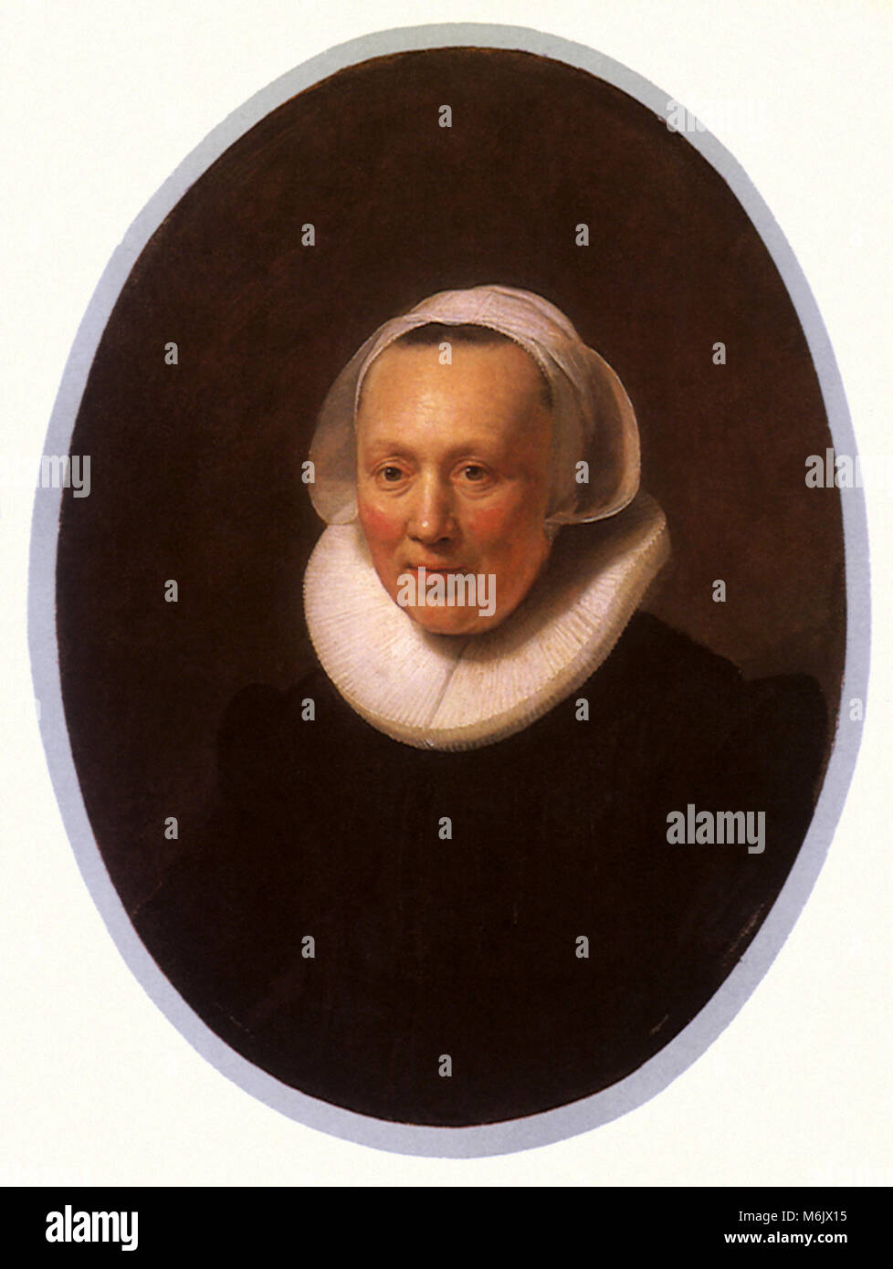 Porträt einer Frau, Rembrandt's Werkstatt, 1633. Stockfoto