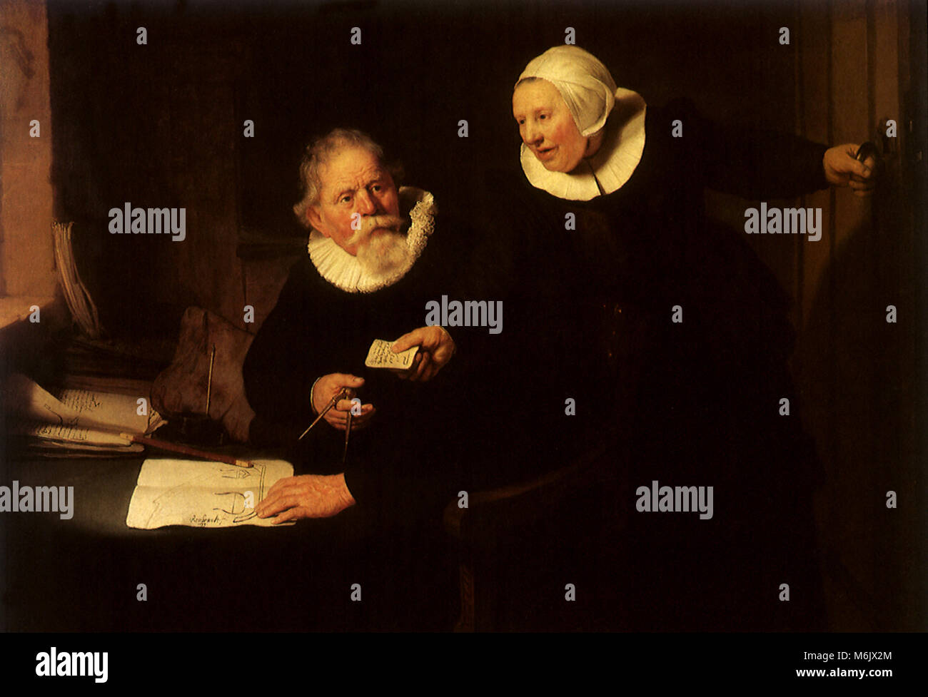 Jan Rijcksen und Griet Jans, Rembrandt, Harmensz van Rijn, 1633. Stockfoto
