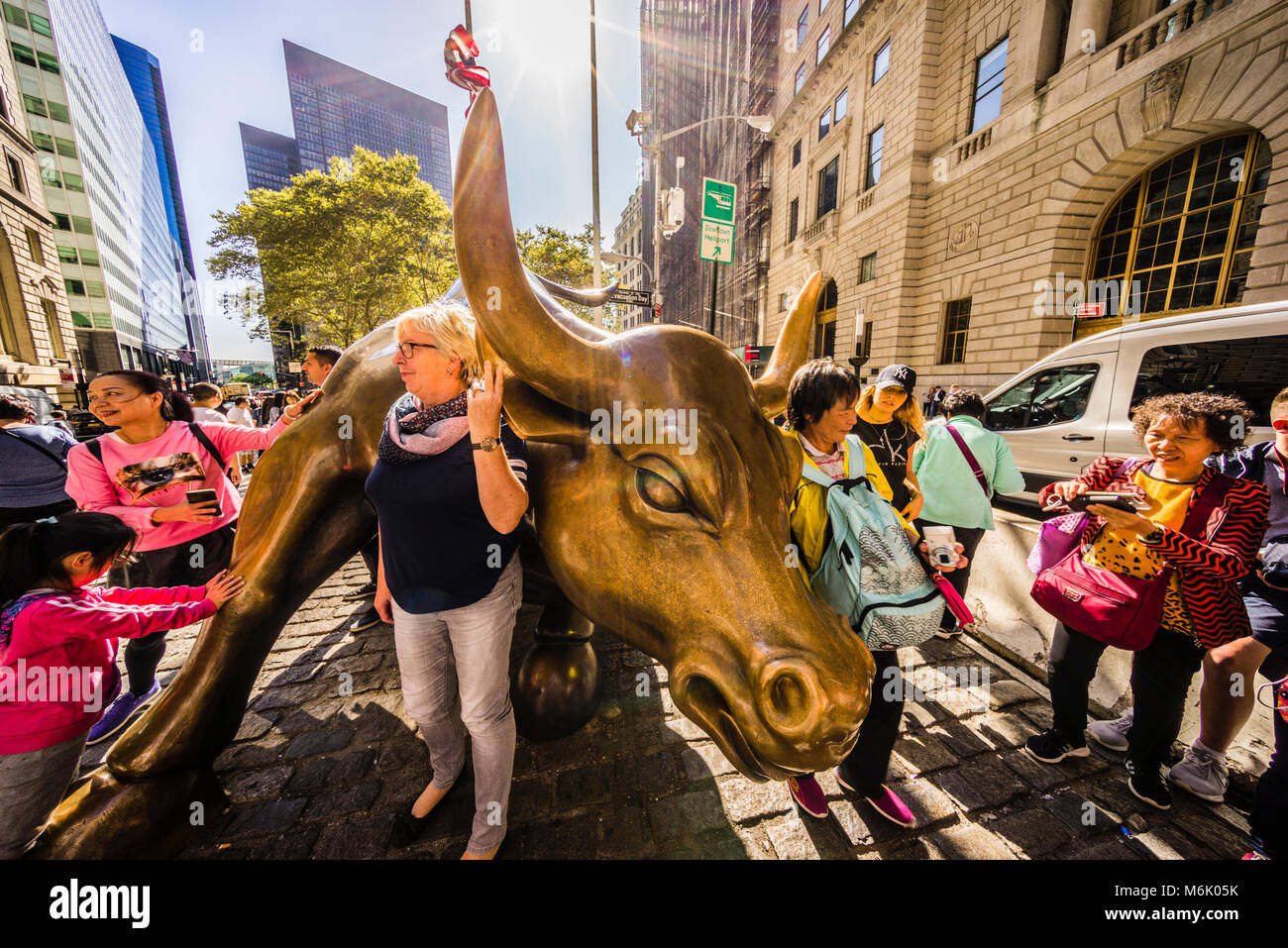 Charging Bull Bowling Green Manhattan New York, New York, USA Stockfoto