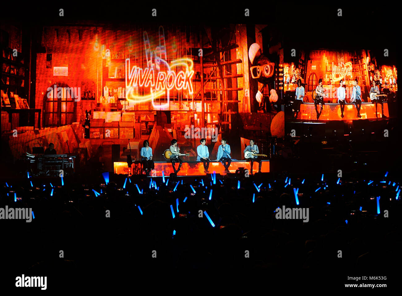 London, UK, 4. März, 2018. Mayday Konzert in der Londoner O2-Arena im Rahmen des Life World Tour. Credit: Calvin Tan/Alamy leben Nachrichten Stockfoto